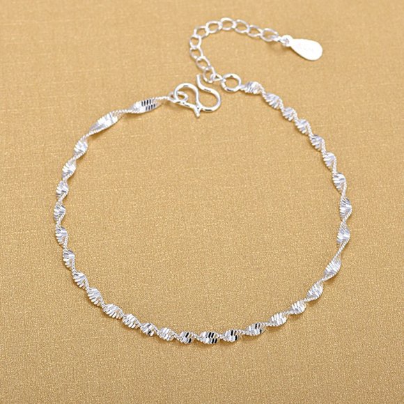 925 Silver Delicate Twist Bracelet - Picture 2 of 9